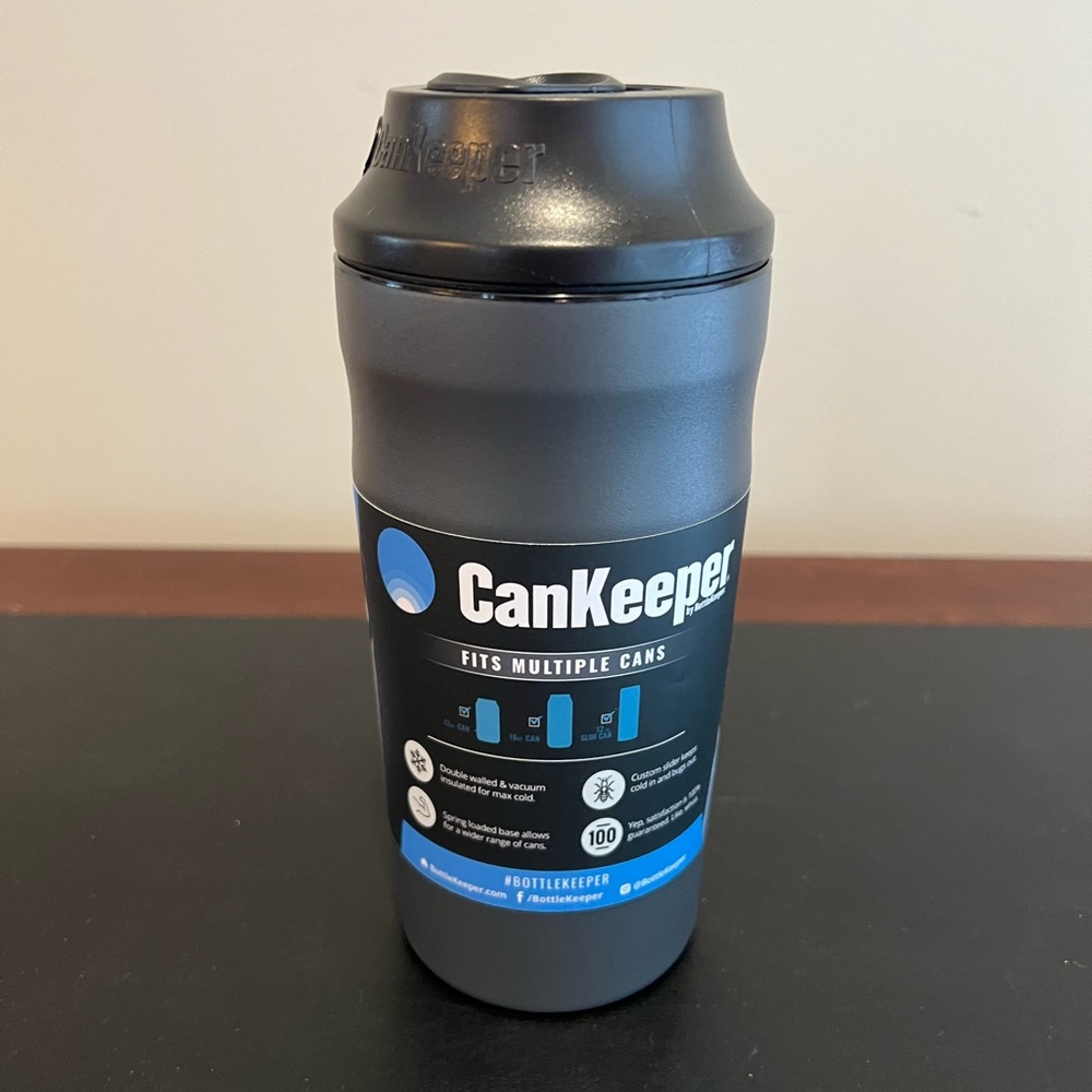 CanKeeper 3-in-1 Double Walled and Vacuum Insulated Beverage Holder Charcoal